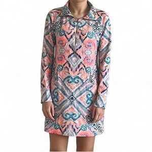 Lilly Pulitzer UPF 50+ Skipper Popover Dress. Multi Solar Opposite, size XS